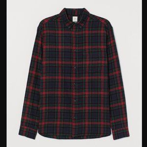 H&M Flannel Shirt Regular Fit Size Small